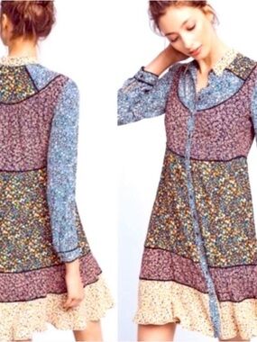 Anthropologie Maeve Teya peasant dress